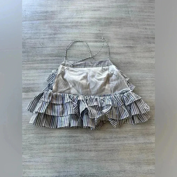 Anthropologie Magali Pascal Layered Ruffle Tank Size 10 NWT $295 - Picture 5 of 15